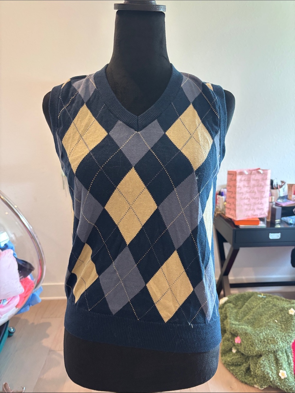 Brandy Melville Argyle Knit Vest
